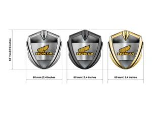 Honda Domed 3D Abzeichen Sportliches Design Hochwertig 3D